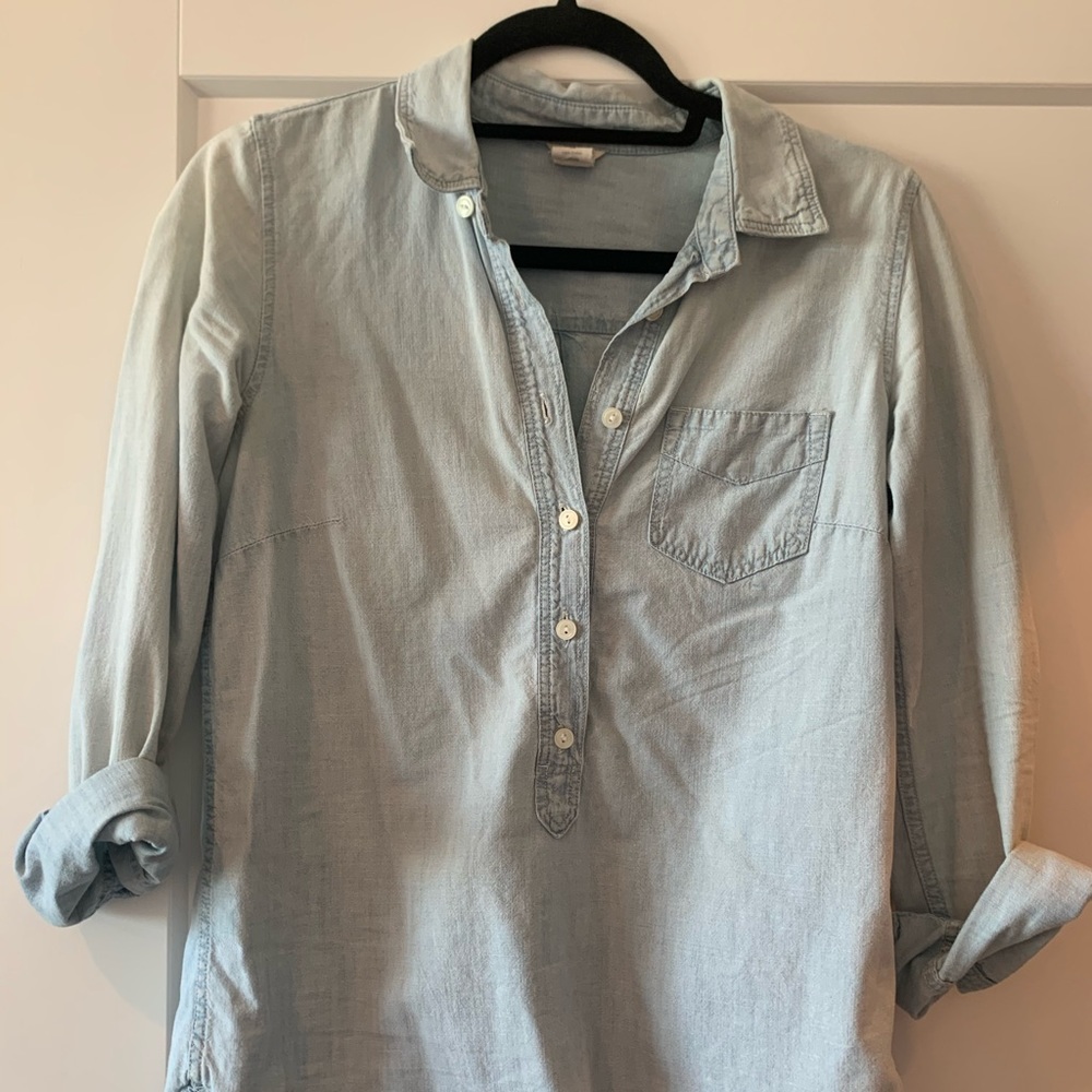 JCREW denim blouse